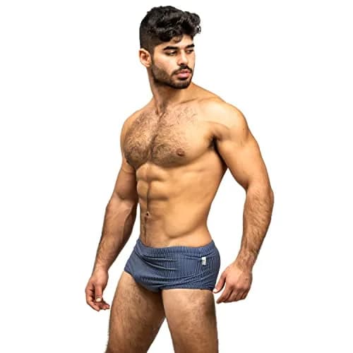 Taddlee Men’s Swimwear Sexy Swim Briefs Board Surf Shorts Boxer Trunks, Blue, Medium | Comfortable, Quick Dry, European Size Smaller thumbnail 5
