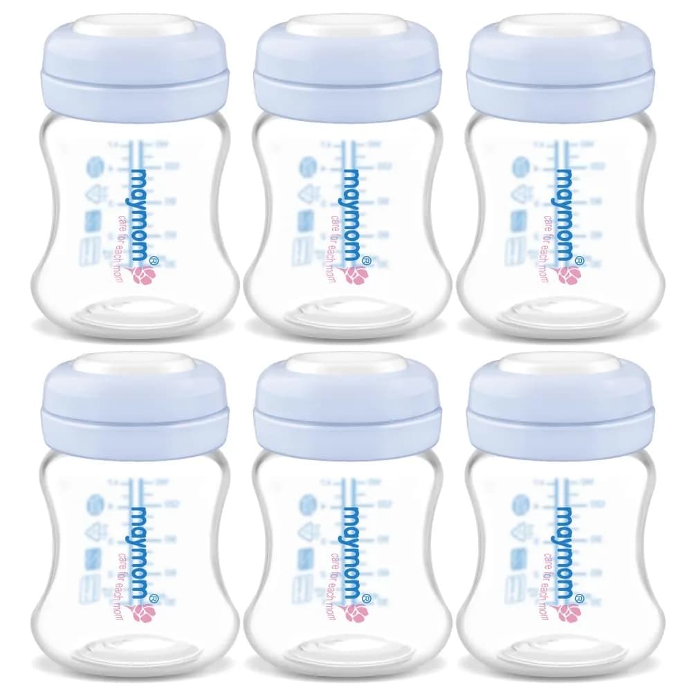 Maymom Wide-Mouth Milk Storage Collection Bottle with SureSeal Sealing Disk | Compatible with Spectra/Motif Luna/Ameda MYA/Bellababy Pumps - main product image