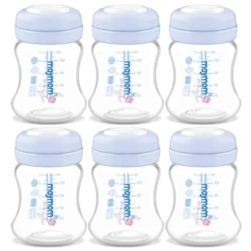Maymom Wide-Mouth Milk Storage Collection Bottle with SureSeal Sealing Disk | Compatible with Spectra/Motif Luna/Ameda MYA/Bellababy Pumps thumbnail 1