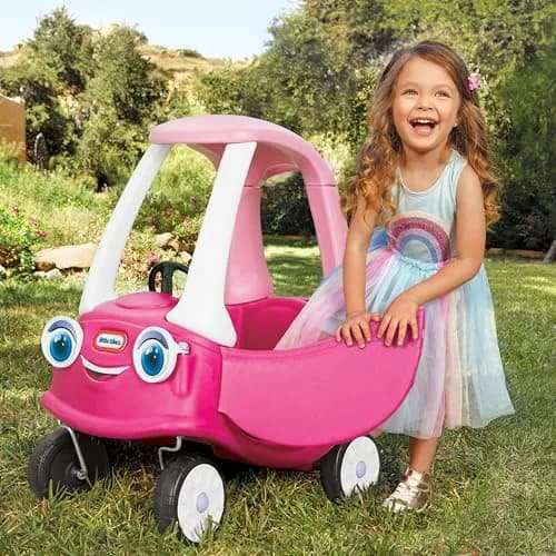 Little Tikes Princess Cozy Coupe | Pink Ride-On Toy for Kids 18 Months-5 Years thumbnail 5