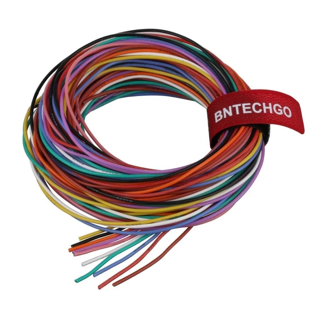 BNTECHGO 18 AWG Silicone Wire Kit - 10 Colors, 5ft Each | 50ft Total — silicone wire 10 colors