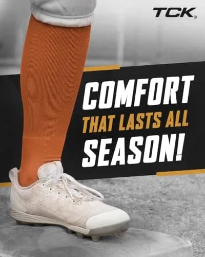TCK Prosport Knee High Tube Socks - Texas Orange | Athletic Performance & Classic Style thumbnail 3