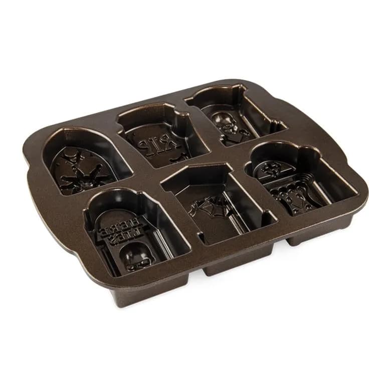 Nordic Ware Tombstone Cakelet Pan 1.06 L (4.5 cups) | Eerie Graveyard Centerpiece thumbnail 5