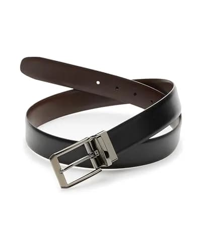 Perry Ellis Men's Portfolio Reversible Leather Belt 38 (1.5 inch / 3.8 cm) | Genuine Leather Dress Belt thumbnail 1