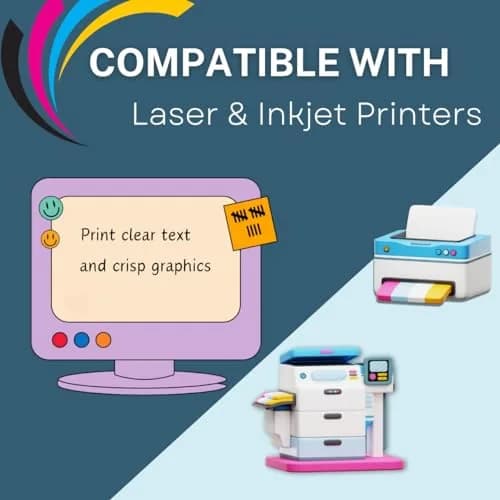PACKZON Shipping Labels 8.5 x 5.5 Inches White 1000 Labels | Professional Grade for Laser & Inkjet Printers thumbnail 4