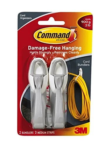 Command Cord Bundlers White 3-Pack | Damage-Free Cord Organization for Home & Office thumbnail 1