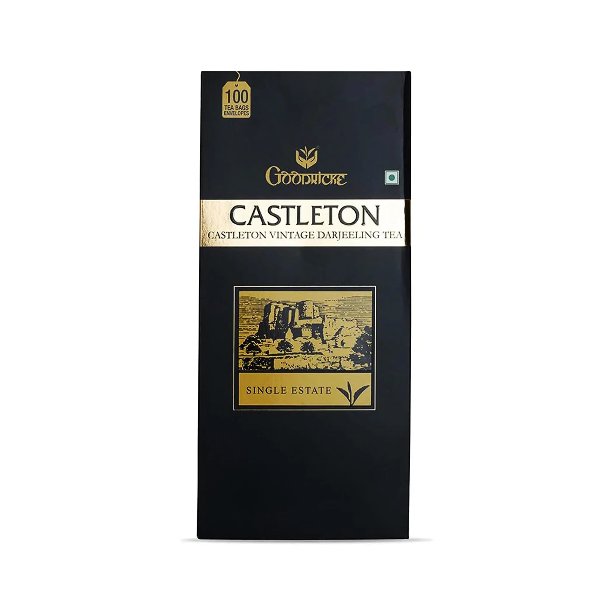 Goodricke Castleton Premium Darjeeling Tea Bags 100 Count | World's 2nd Largest Tea Producer - main product image