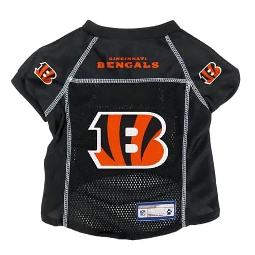 Littlearth NFL Cincinnati Bengals Pet Jersey Medium | Team Color, Soft Polyester thumbnail 1