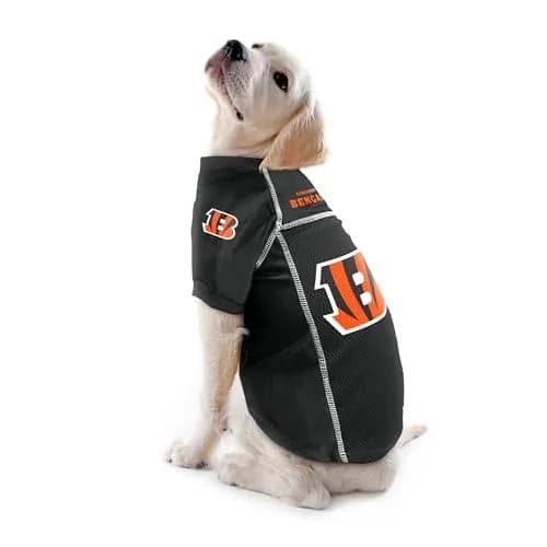 Littlearth NFL Cincinnati Bengals Pet Jersey Medium | Team Color, Soft Polyester thumbnail 2