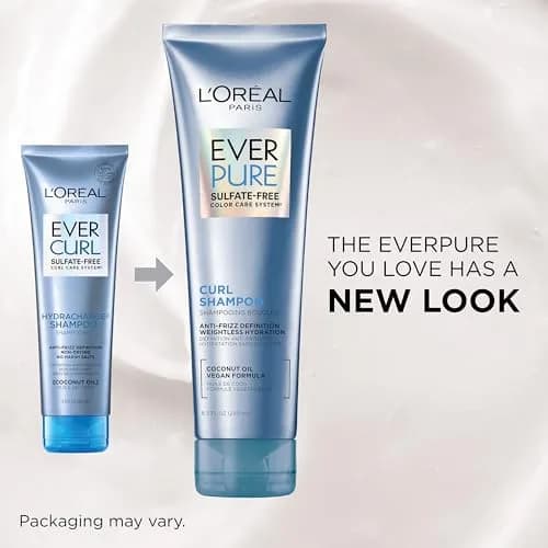 L'Oreal Paris EverPure Sulfate Free Conditioner for Curly Hair 250ml (8.5 Fl Oz) | Anti-Frizz Hydration with Coconut Oil thumbnail 3