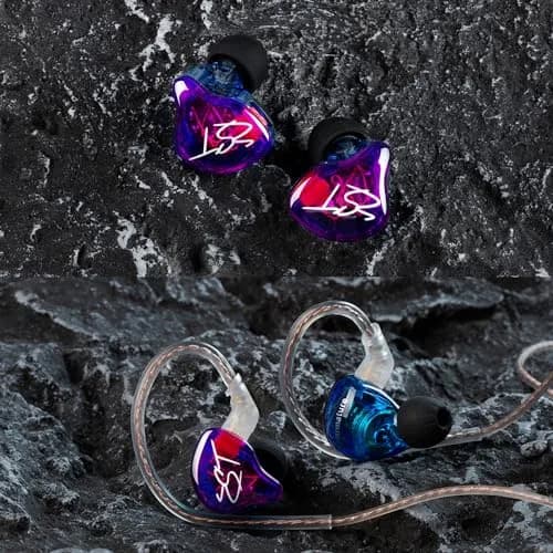 YINYOO KZ-ZST Hybrid In-Ear Earphones 1BA+1DD 10mm (0.39in) with Microphone | HiFi Sound Isolation thumbnail 8