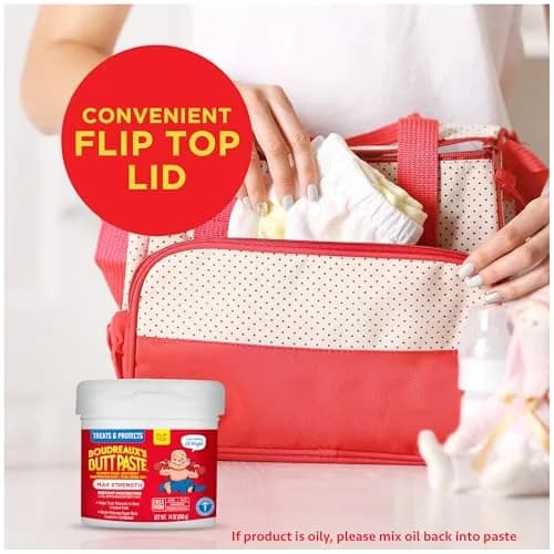 Boudreaux's Butt Paste Max Strength Diaper Rash Cream Skin Protectant 14 oz (397 g) | Clinically Tested for Fast Relief thumbnail 2
