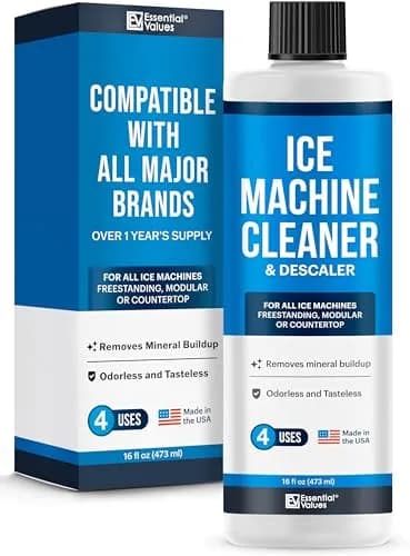 Essential Values Ice Machine Cleaner and Descaler 16 fl oz (473 ml) | Powerful Descaling for All Ice Makers thumbnail 1