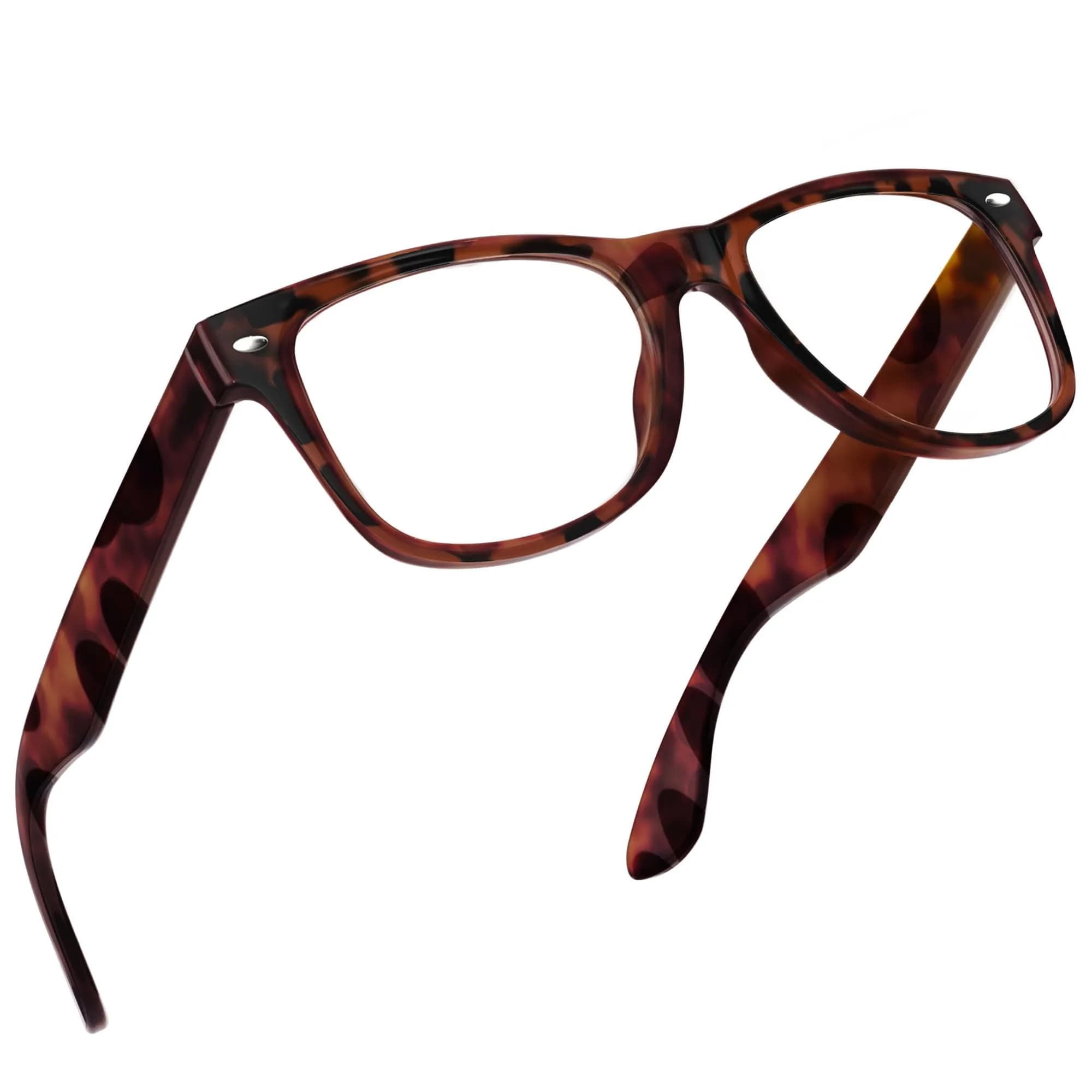 grinderPUNCH Blue Light Reading Glasses 4.0 Diopters Black | Enhanced Magnification for Effortless Close-Up Clarity — Tortoise