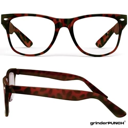 grinderPUNCH Blue Light Reading Glasses 6.00 Diopters Tortoise Frame | Reduce Eye Strain from Screens thumbnail 2