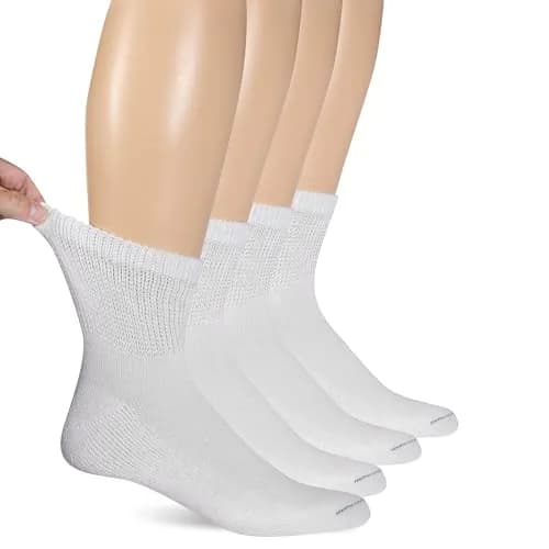 Dr. Scholl's Men's Diabetic & Circulatory Ankle Socks 4-Pack | APMA Accepted for Foot Health thumbnail 1