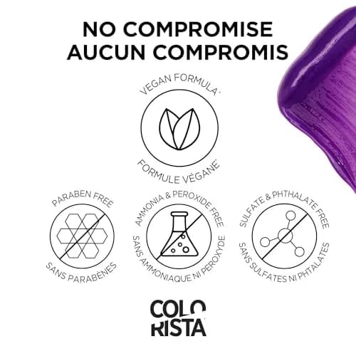 L'Oreal Paris Colorista Semi-Permanent Hair Color Purple 118ml (4 Fl Oz) | Temporary Hair Dye for Bleached & Blonde Hair thumbnail 5