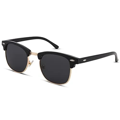 Pro Acme Classic Semi-Rimless Polarized Sunglasses for Women Men | UV400 Protection thumbnail 1