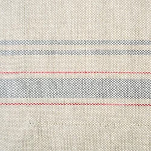 DII French Stripe Placemat Set 13x19 in Taupe/Gray | Farmhouse Style Cotton Table Linen thumbnail 2