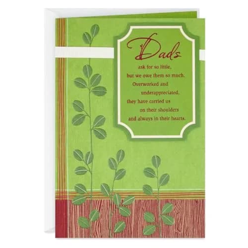 Hallmark Birthday Card for Dad (Loved and Appreciated) | Heartfelt Greeting for Father's Day & Birthdays thumbnail 1