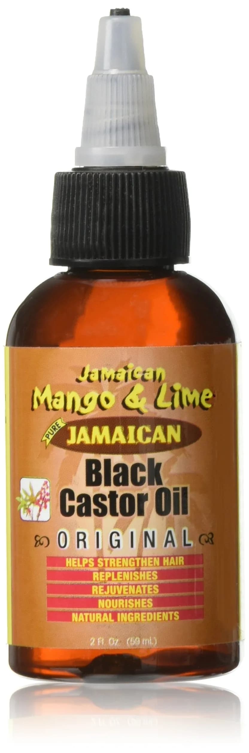 Jamaican Mango & Lime Black Castor Oil 2 fl oz | Supports Hair Growth & Shine - main product image