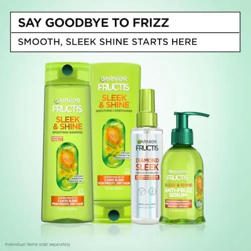 Garnier Fructis Sleek & Shine Conditioner 621ml (21 fl. oz.) | Fights Frizz for 3 Days thumbnail 6