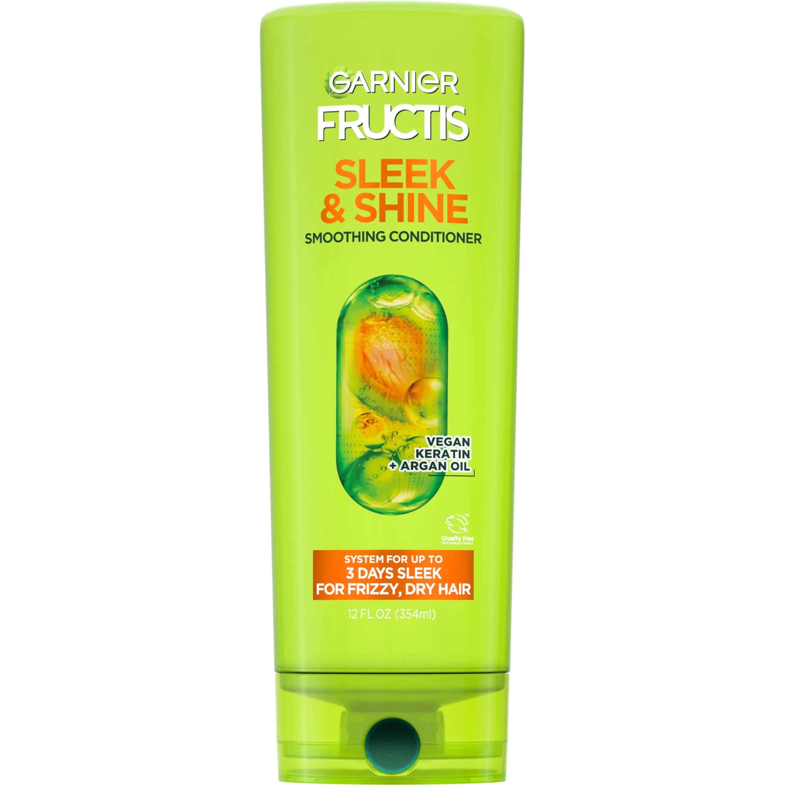Garnier Fructis Sleek & Shine Conditioner 621ml (21 fl. oz.) | Fights Frizz for 3 Days - main product image