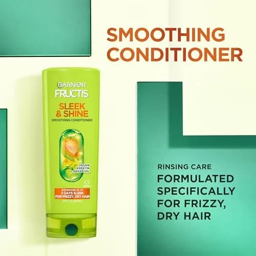 Garnier Fructis Sleek & Shine Conditioner 621ml (21 fl. oz.) | Fights Frizz for 3 Days thumbnail 4