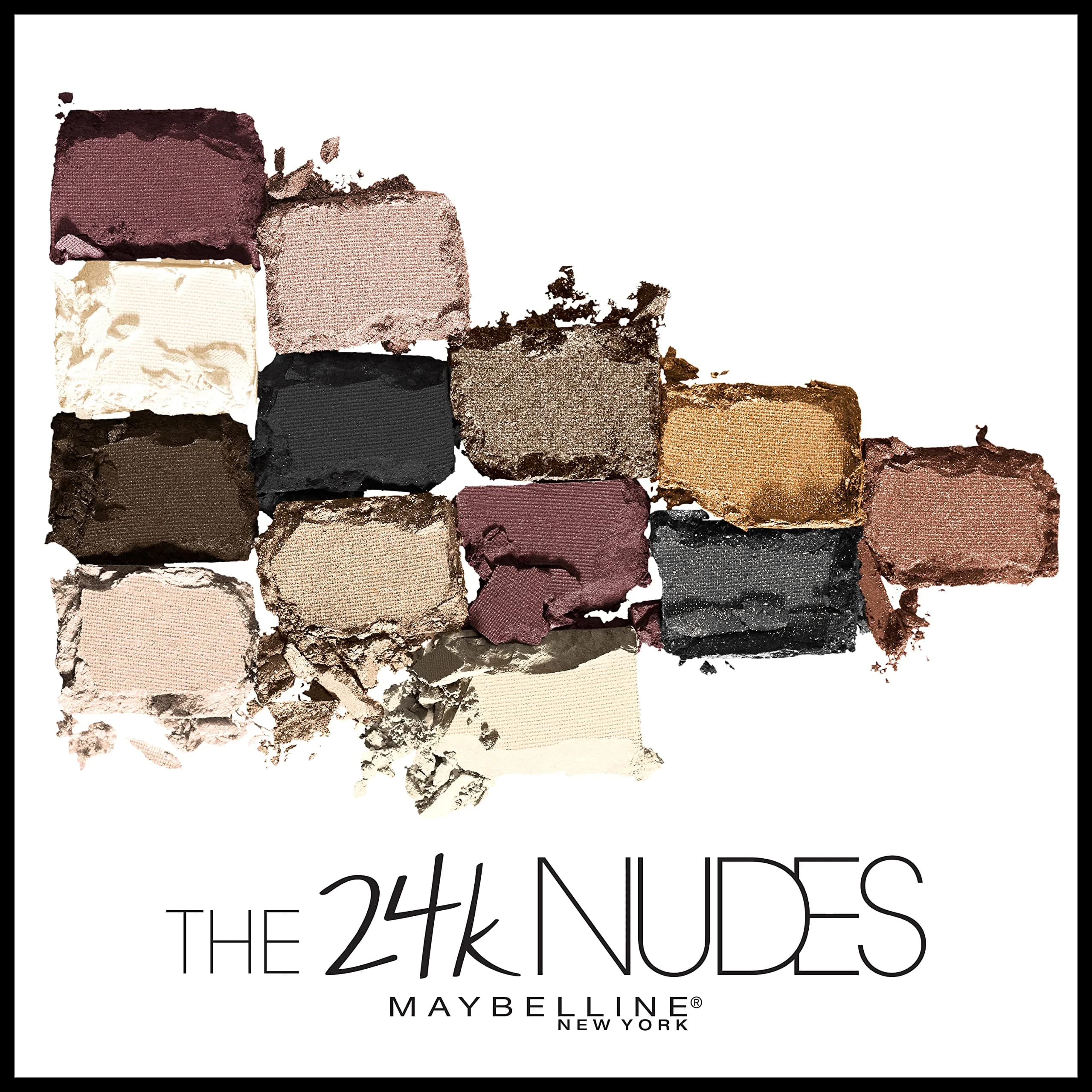 Maybelline The 24K Nudes Gold Eyeshadow Palette Makeup, 12 Shades | Blendable Powder thumbnail 3