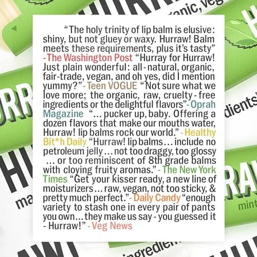 Hurraw! Mint Lip Balm 2 Pack | Organic, Vegan, Cruelty-Free, Made in USA thumbnail 9