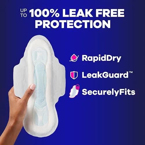 Always Maxi Overnight Pads with Wings Size 5 Extra Heavy 36 Count | 11 Hours Protection thumbnail 2
