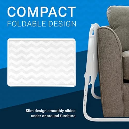 Table-Mate TV Tray Table | Portable Adjustable Dinner & Laptop Tray with Cup Holder thumbnail 6