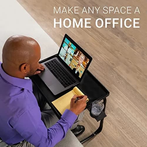 Table-Mate TV Tray Table | Portable Adjustable Dinner & Laptop Tray with Cup Holder thumbnail 7