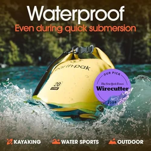 Earth Pak 40L Waterproof Dry Bag Backpack | Marine Roll Top Dry Sack for Kayaking thumbnail 3
