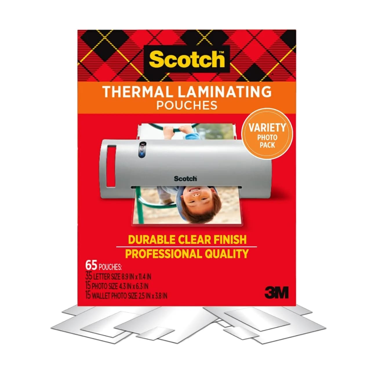 Scotch Thermal Laminating Pouches, Clear, 150-Pack | Letter Size (8.9" x 11.4") — Variety Pack