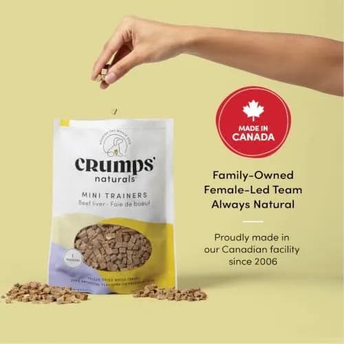 Crumps' Naturals Freeze Dried Beef Liver Mini Trainers, 4.4oz | All-Natural Dog Treats for Training & Rewards thumbnail 3