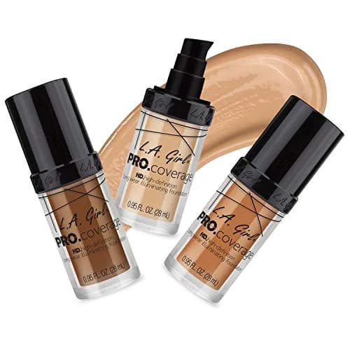 L.A. Girl Pro Coverage Liquid Foundation, Dark Chocolate | Buildable, Hydrating, Flawless Finish thumbnail 5