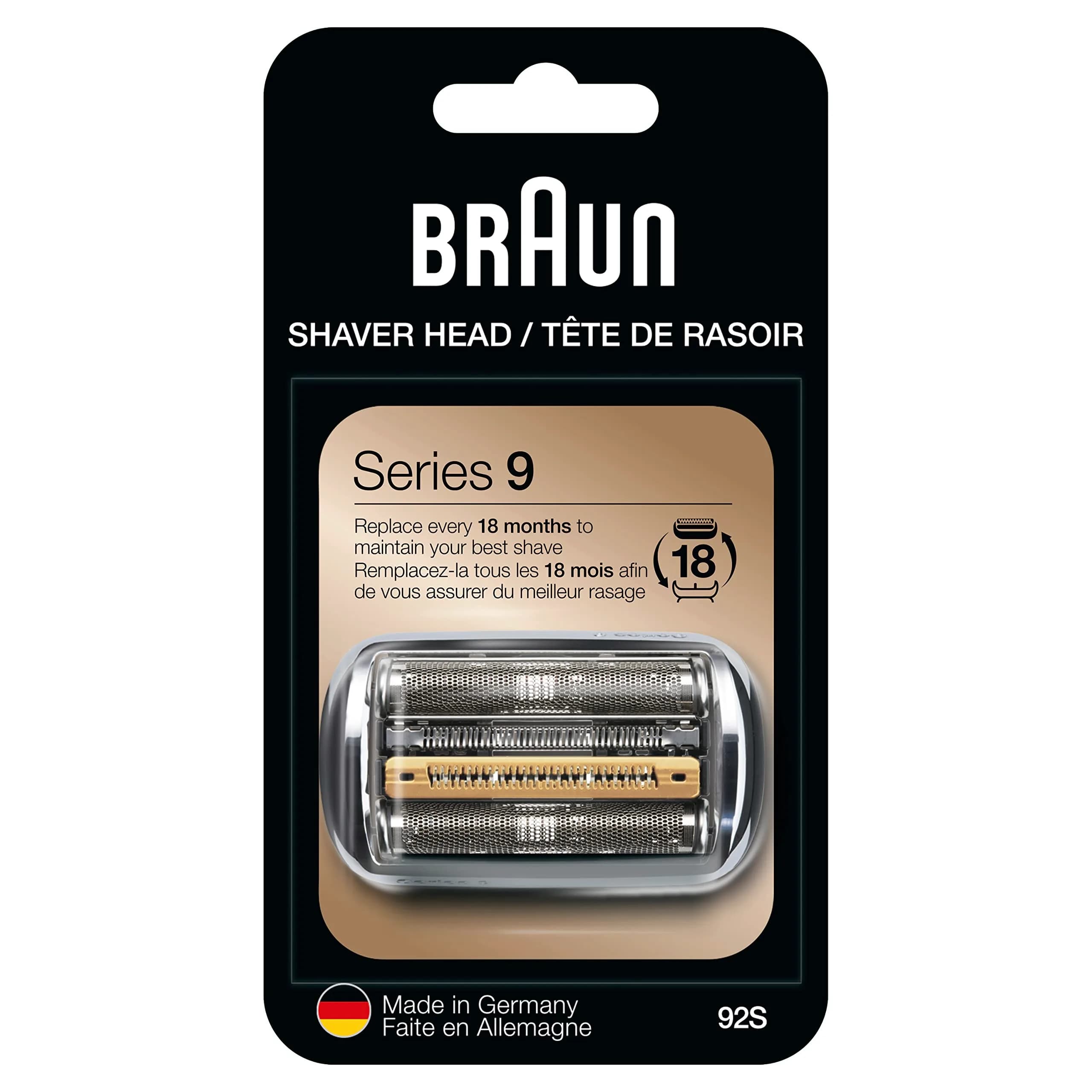 Braun Series 9 92S Replacement Shaver Head | 18 Months Peak Performance - main product image