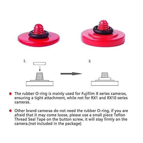 VKO Red Metal Soft Shutter Release Button | Brass Camera Accessory for Photography thumbnail 6