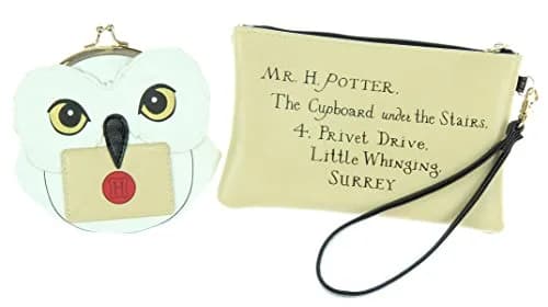 Bioworld Harry Potter Hogwarts Alumni Jrs. Gift Set Makeup Case Zip Wallet & Coin Purse | Officially Licensed Warner Brothers thumbnail 2