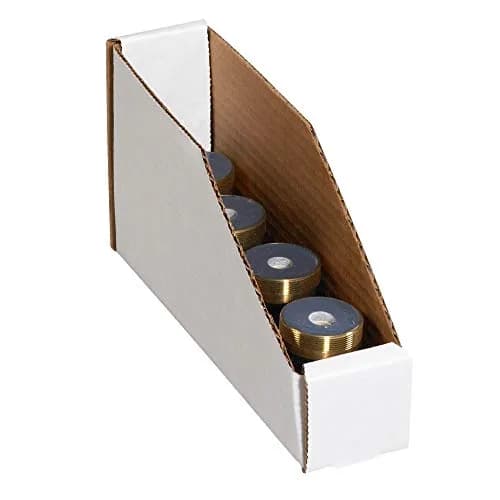 Tape Logic Open Top Bin Boxes 2" x 12" x 4 1/2" White Pack of 50 | Durable Corrugated Storage thumbnail 3