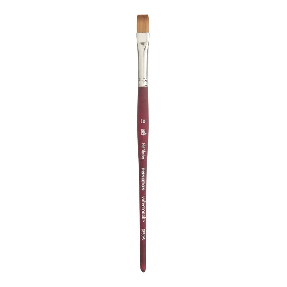 Princeton Velvetouch Series 3950 Flat Shader Paint Brush 10 | Premium Synthetic for Acrylic, Oil & Watercolor - main product image