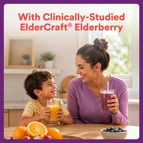 SmartyPants Kids Immunity Elderberry Gummies 60 Count | Support Kids' Immune Health with Elderberry & Vitamins thumbnail 4
