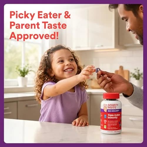SmartyPants Kids Immunity Elderberry Gummies 60 Count | Support Kids' Immune Health with Elderberry & Vitamins thumbnail 9