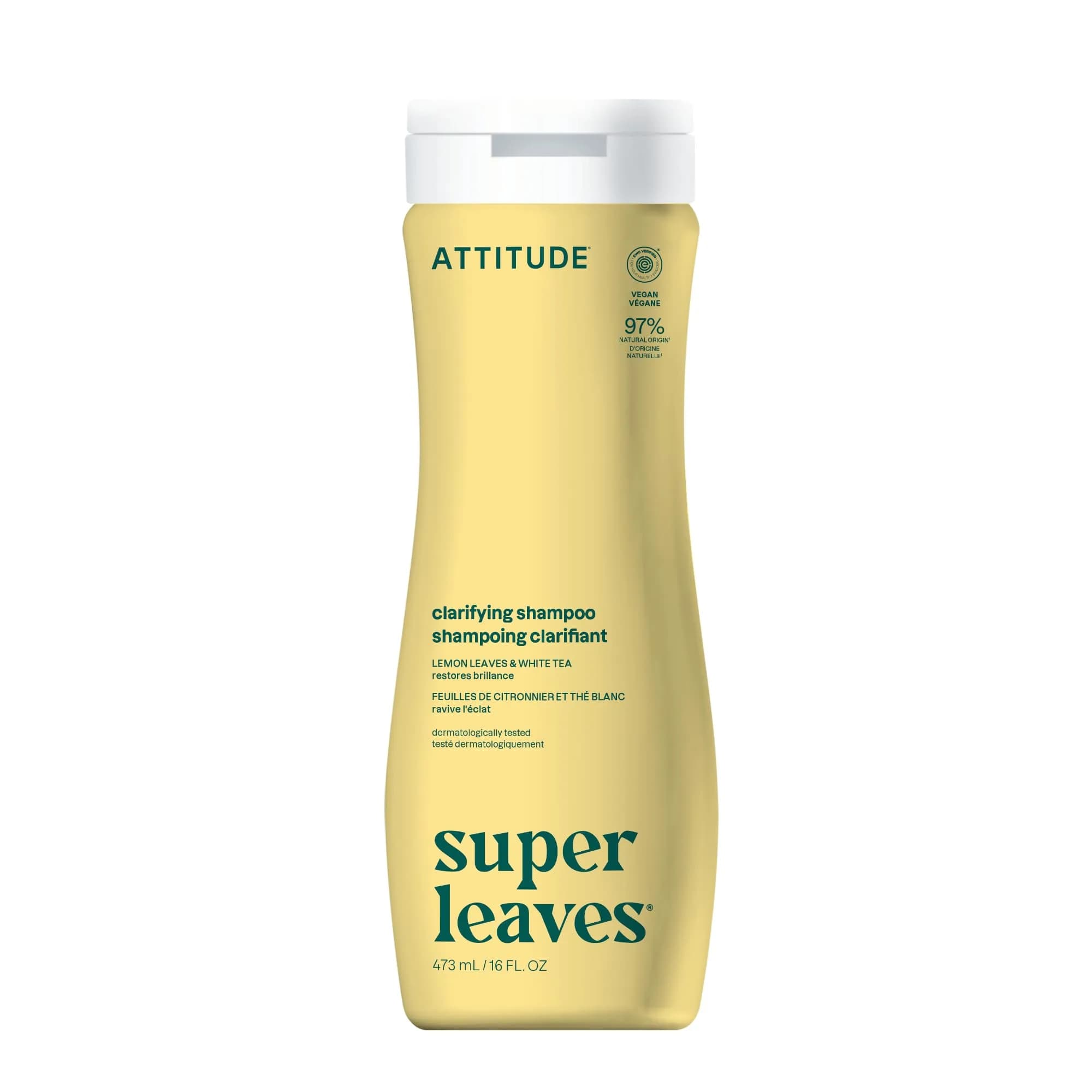 ATTITUDE Nourishing Hair Shampoo for Dry and Damaged Hair, 473ml (16 Fl Oz) | EWG Verified, Vegan Formula — 16 Fl Oz