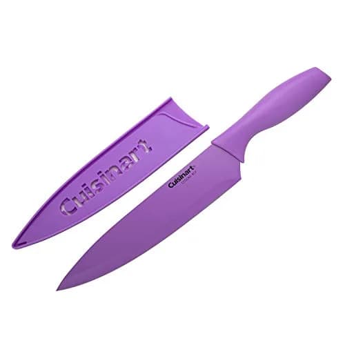 Cuisinart Advantage Color Collection 8" Chef Knife, Purple | Nonstick Coated Stainless Steel Blade thumbnail 4