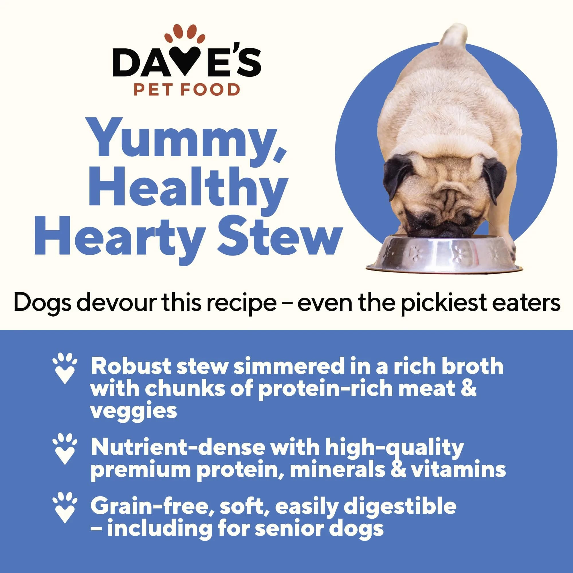 Dave's Pet Food Soft Dog Food, Meaty Beef in Gravy, 13.2 oz | Made in USA, Nutritious & Affordable thumbnail 2