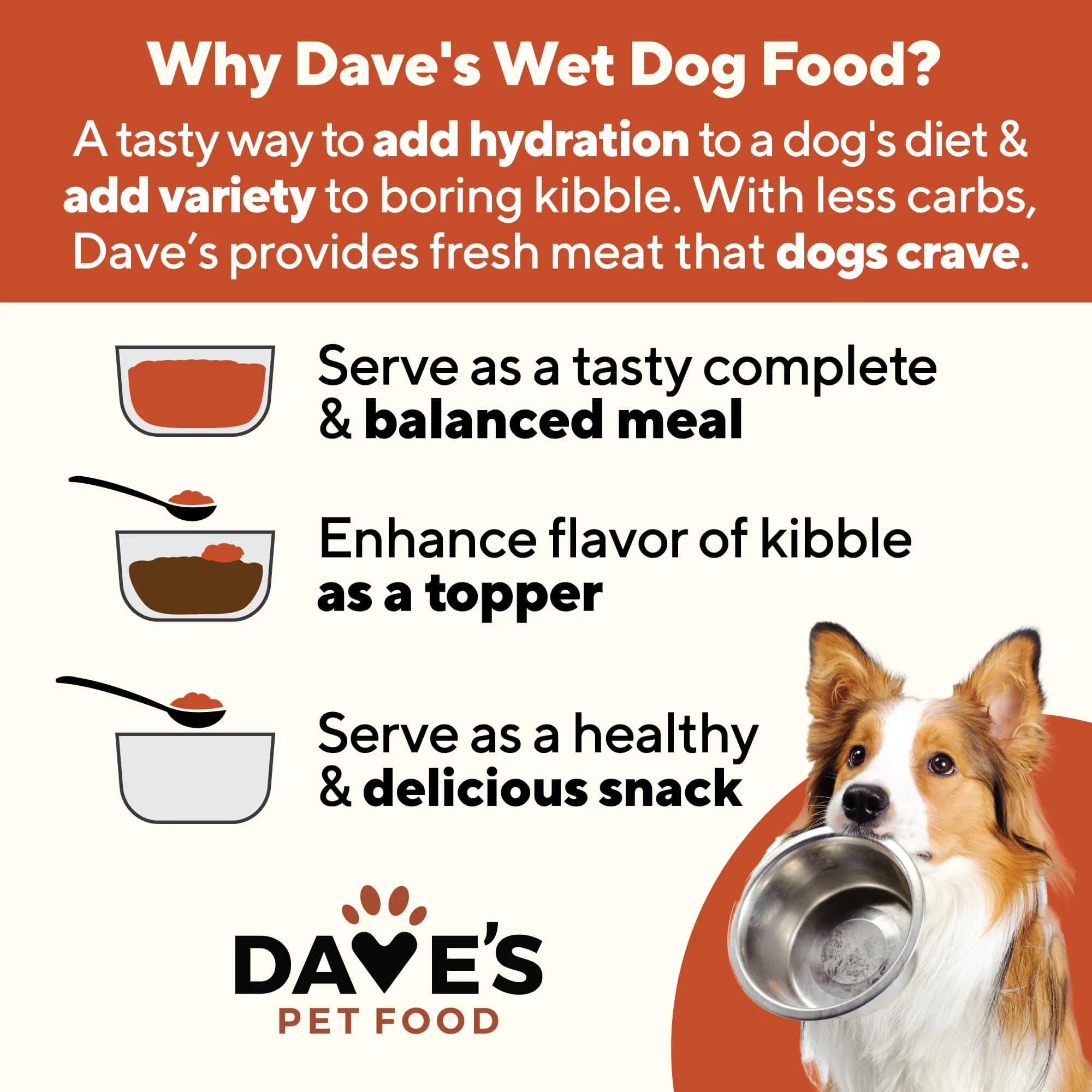 Dave's Pet Food Soft Dog Food, Meaty Beef in Gravy, 13.2 oz | Made in USA, Nutritious & Affordable thumbnail 3