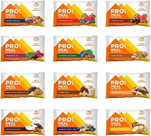 PROBAR MEAL Bar – Plant Based Meal Replacement with Whole Food Ingredients, Oats, Nuts & Seeds, Vegan, Gluten Free, Non-GMO (12 Flavor Pack) thumbnail 2