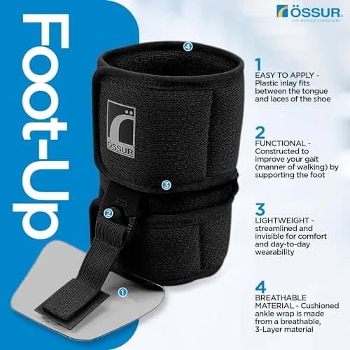 Ossur Ankle Brace for Drop Foot | Lightweight, Adjustable Support for All-Day Comfort thumbnail 2